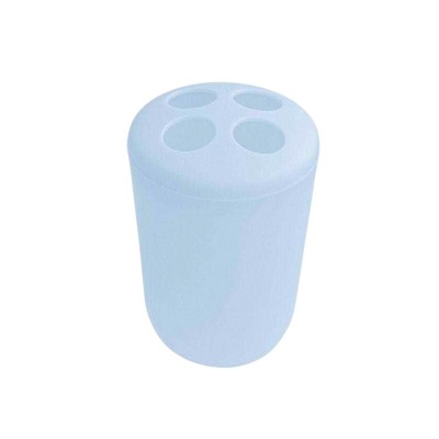 Θήκες οδοντόβουρτσας πλαστικές σε σετ 5Χ - Light Blue - 21686