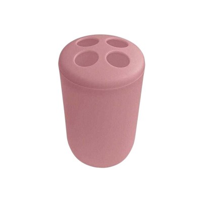 Θήκες οδοντόβουρτσας πλαστικές σε σετ 5Χ - Pink - 21758