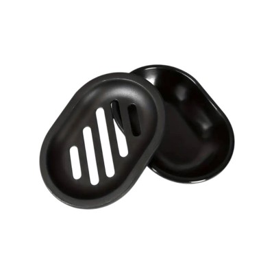 Σαπουνοθήκες μπάνιου πλαστικές - Σετ 9pcs - Black - 21796