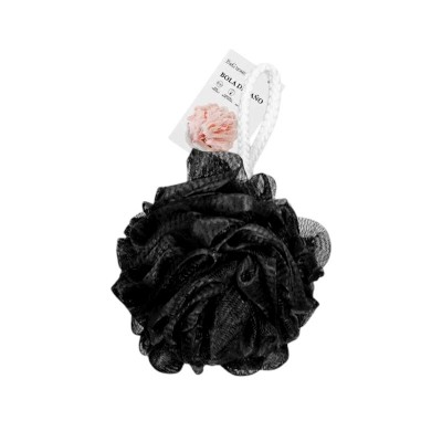 Σφουγγάρια μπάνιου δίχτυ σε σετ 5Χ - Black - 24973