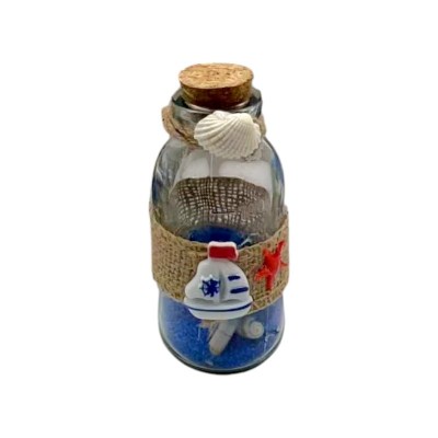 Διακοσμητικό Souvenir - Μπουκαλάκι με κοχύλια - 6pcs - 251742