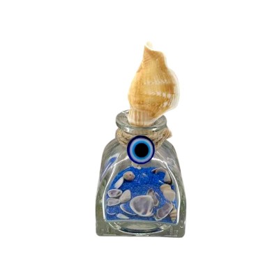 Διακοσμητικό Souvenir - Μπουκαλάκι με κοχύλια - 6pcs - 251759