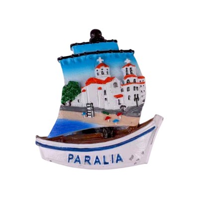 Tουριστικό μαγνητάκι Souvenir - Σετ 12pcs - Paralia - 678101