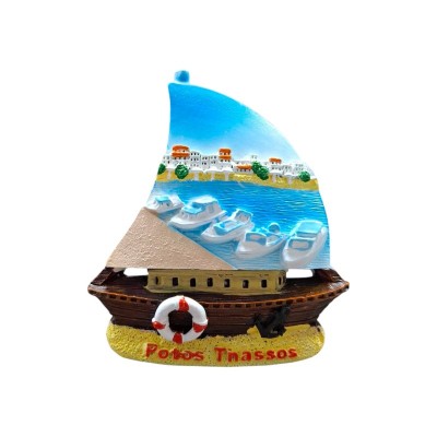 Tουριστικό μαγνητάκι Souvenir - Σετ 12pcs - Thassos - 678413
