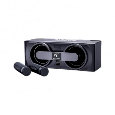 Ασύρματο ηχείο Bluetooth με 2 μικρόφωνα Karaoke - YS-205 - 887226 - Black