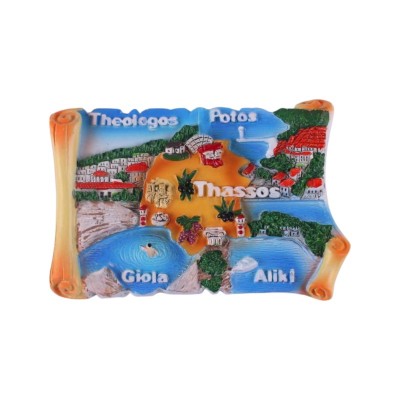 Τουριστικό μαγνητάκι Souvenir - Σετ 12pcs - Thassos - 678406