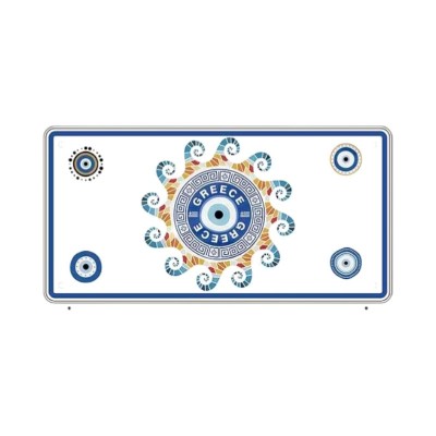 Μεταλλική πινακίδα Souvenir - 12pcs - Greece - 15x30cm - 181043