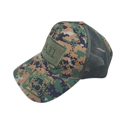 Ανδρικό καπέλο jockey στρατιωτικού τύπου - M01 - 270591 - Green/Brown