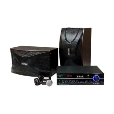 Σετ ηχεία subwoofer με ενισχυτή & μικρόφωνο Karaoke - QS-A8 - 813164