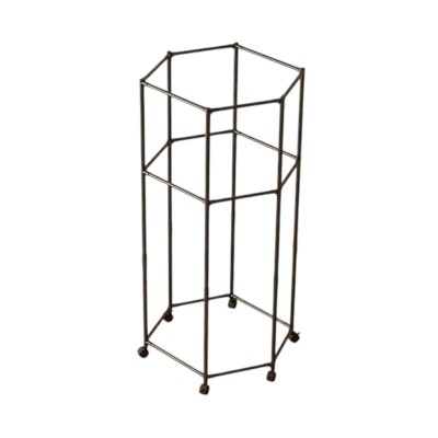 Τροχήλατη κρεμάστρα δαπέδου εξάγωνη 2 επιπέδων - YH9913-2 - 114326 - Black