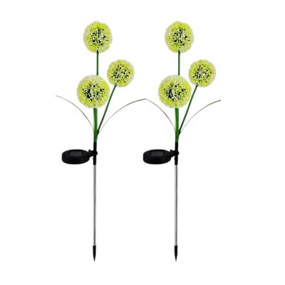 Φωτιζόμενα διακοσμητικά λουλούδια LED με ηλιακό πάνελ - 2pcs - 150319 - Yellow