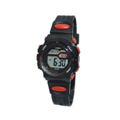 Παιδικό ψηφιακό ρολόι χειρός - LS85 - Lasika - 817421 - Black/Red