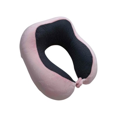 Μαξιλάρι αυχένα ταξιδίου - Memory Foam - 718899 - Pink
