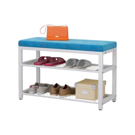 Ραφιέρα παπουτσιών μεταλλική με κάθισμα - 100cm - 209 - 915084 - Blue Ραφιέρα παπουτσιών μεταλλική με κάθισμα - 100cm - 209 - 915084 - Blue