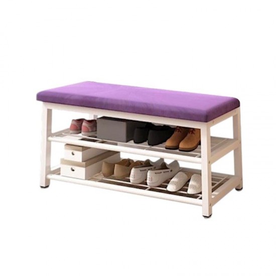 Ραφιέρα παπουτσιών μεταλλική με κάθισμα - 100cm - 209 - 915084 - Purple Ραφιέρα παπουτσιών μεταλλική με κάθισμα - 100cm - 209 - 915084 - Purple