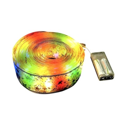 Χριστουγεννιάτικη διακοσμητική κορδέλα με φωτισμό - 5m - 153056 - RGB