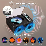 Φορητό CD Player με Bluetooth & Ραδιόφωνο - CD-3100 - 718228 - Black