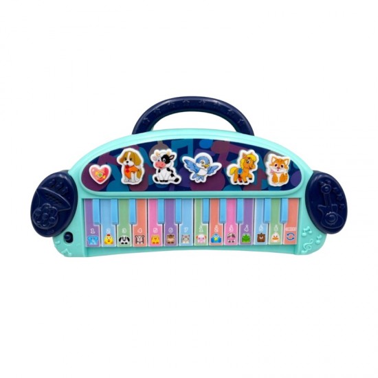 Παιδικό εκπαιδευτικό πιάνο με ήχους ζώων - 781 - 917240 - Blue Παιδικό εκπαιδευτικό πιάνο με ήχους ζώων - 781 - 917240 - Blue