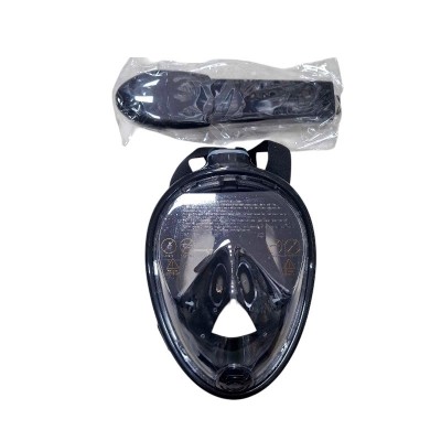 Μάσκα θαλάσσης Full Face με αναπνευστήρα - F-201 - 117405 - Black
