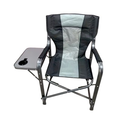 Πτυσσόμενη καρέκλα camping με ενσωματωμένο τραπεζάκι - 1811 - 170143 - Black