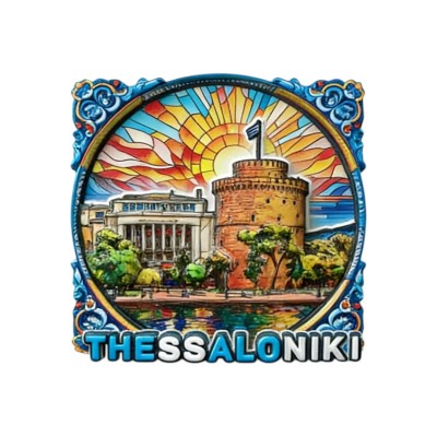 Τουριστικό μαγνητάκι Souvenir - Σετ 12pcs - Thessaloniki - 678573