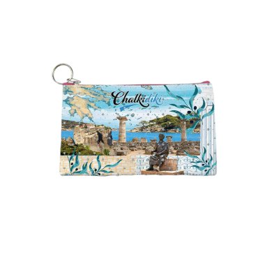 Πορτοφόλι Souvenir μπρελόκ - Σετ 10pcs - PVC - Chalkidiki - 16*10cm - 871703