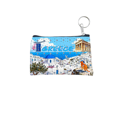 Πορτοφόλι Souvenir μπρελόκ - Σετ 10pcs - PVC - Greece - 11*7cm - 871736