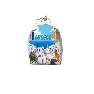 Πορτοφόλι Souvenir μπρελόκ mini - Σετ 10pcs - PVC - Greece - 7*9*4.5cm - 871796