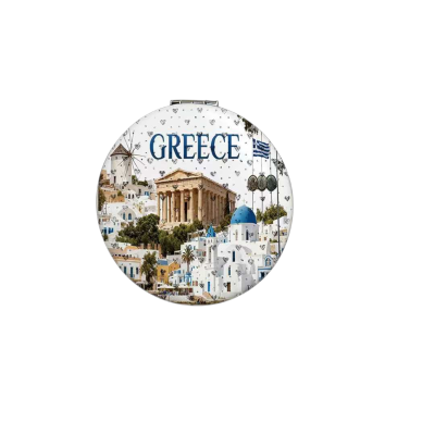 Καθρέπτης τσέπης Souvenir - Σετ 12pcs - Greece - 7*7*3cm - 871858