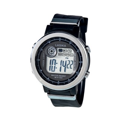Ψηφιακό ρολόι χειρός - WF153 - Lasika - 115150 - Black/Silver