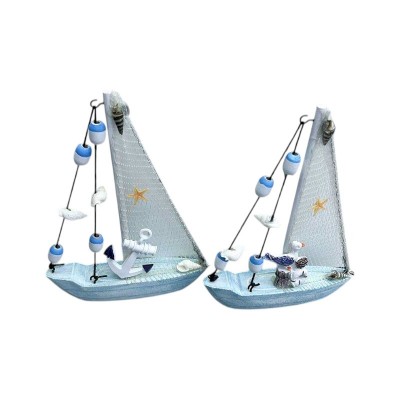 Διακοσμητικό Souvenir Καραβάκι - Σετ 2 τεμάχια - L2026-33AB - 125565