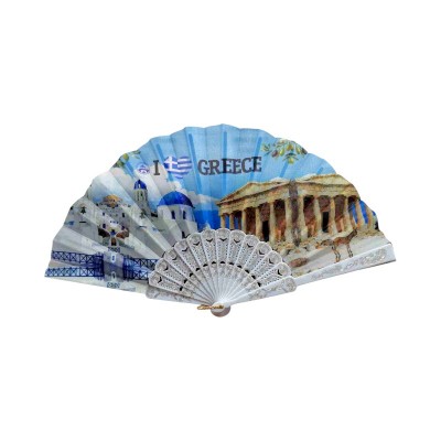 Βεντάλια χειρός Souvenir - Σετ 12 τεμάχια - Greece - 216450