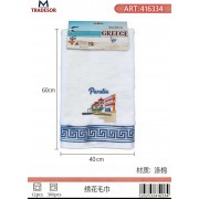 Πετσέτα ποτηρόπανο Souvenir με κέντημα - Σετ 12pcs - Paralia - 416334