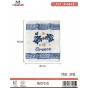 Πετσέτα ποτηρόπανο Souvenir με κέντημα - Σετ 12pcs - Greece - 416433