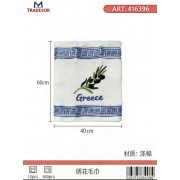 Πετσέτα ποτηρόπανο Souvenir με κέντημα - Σετ 12pcs - Greece - 416396