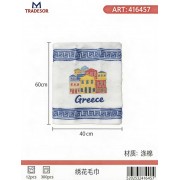 Πετσέτα ποτηρόπανο Souvenir με κέντημα - Σετ 12pcs - Greece - 416457