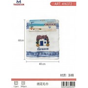 Πετσέτα ποτηρόπανο Souvenir με κέντημα - Σετ 12pcs - Greece - 416372