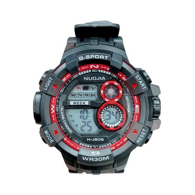 Ψηφιακό ρολόι χειρός - NJ806 - 115179 - Black/Red