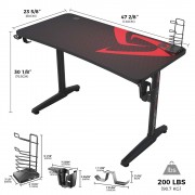 Gaming Γραφείο - Eureka Ergonomic® ERK-GIP-P47B-ZXV1 120x60x76.8εκ.