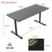 Γραφείο - Eureka Ergonomic® ERK-IOD-60B-V4 152.4x66x77εκ.