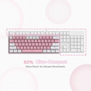 Gaming πληκτρολόγιο - Redragon K617 Fizz (Pink/White)