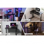 Gaming Γραφείο - Eureka Ergonomic® ERK-G47-V1-EU 120x60x75-122εκ.