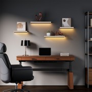 Ράφια τοίχου με φωτισμό - Eureka Ergonomic® ERK-AFS-24-MW-EU 600x180x36mm