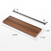 Ράφια τοίχου με φωτισμό - Eureka Ergonomic® ERK-AFS-24-WN-EU 600x180x36mm