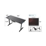 Gaming Γραφείο - Eureka Ergonomic® ERK-GIP-55B-V2 148x60x79.5cm