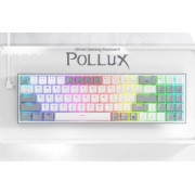 Gaming πληκτρολόγιο - Redragon K628WG-RGB Pollux (White/Grey)