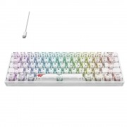 Gaming πληκτρολόγιο - Havit KB877L (Transparent White)