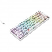 Gaming πληκτρολόγιο - Havit KB877L (Transparent White)