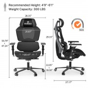 Gaming Καρέκλα - Eureka Ergonomic® ERK-GC05-GY