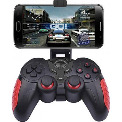 Lamtech Ασύρματο Gamepad για Android / PC / iOS Black/Red